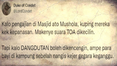 Kebijakan Toa Yaqut Ditampol Netizen: Toa Masjid Dikecilin, Dangdutan Dikencengin