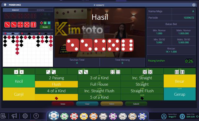 Strategi Menang Judi Poke Dice