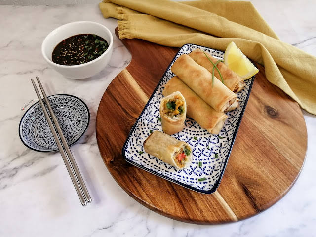 Chicken spring rolls, how to fill spring rolls, fried spring rolls, ramadan, ramadan prep, ramadan savoury, savoury recipe, recipe, food, food photography, food blog, spicy fusion kitchen, pinterest food, botswana, spicy food