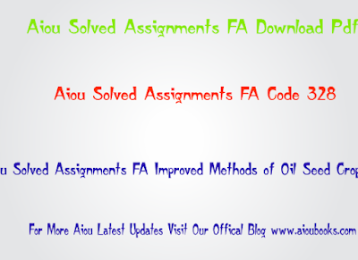 aiou-solved-assignments-fa-code-328