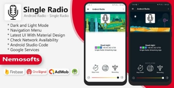Android Single Radio and Admin Panel v1.0 – App Source