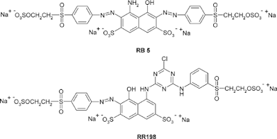 Structure of reactive dyes