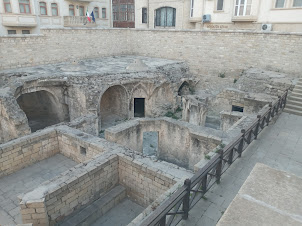 Bathhouse inside Palace of Shirvanshahs complex.