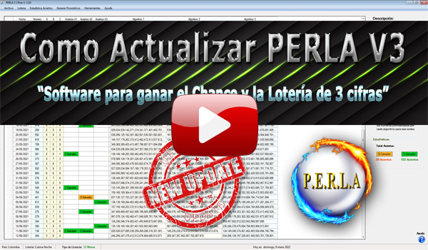 Actualizar PERLA Software para ganar el chance