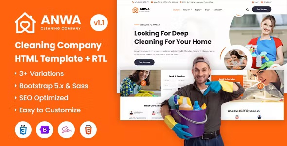 Best Cleaning Services Company HTML Template