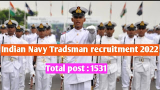 Indian NAVY Tradsman recruitment 2022 @
