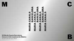 69º CONCURSO INTERNACIONAL DE MÚSICA MARIA CANALS BARCELONA