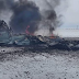 Caça Su-25SM3 cai perto de Volnovkha na Ucrânia.
