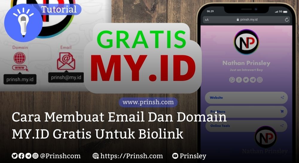 Cara Mendapatkan Domain MY.ID 100% Gratis Beserta Email Premium