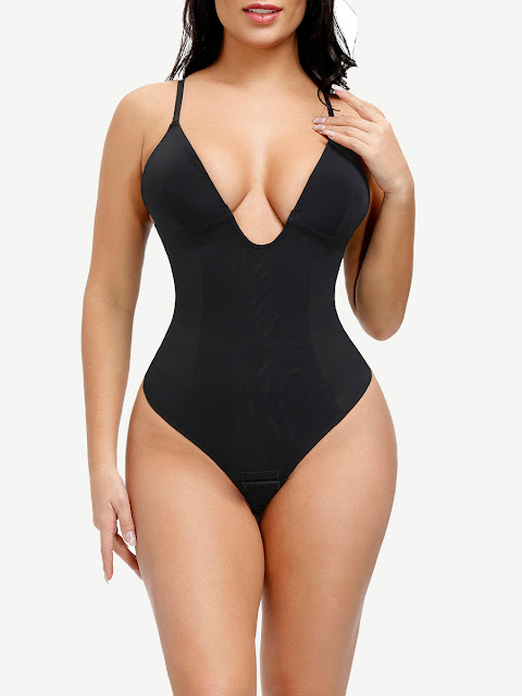 https://www.waistdear.com/collections/shapewear/products/plunge-low-back-thong-shapewear-bodysuit-compression