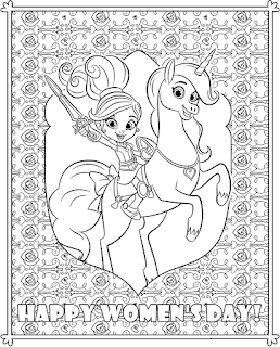 coloring pages girls power