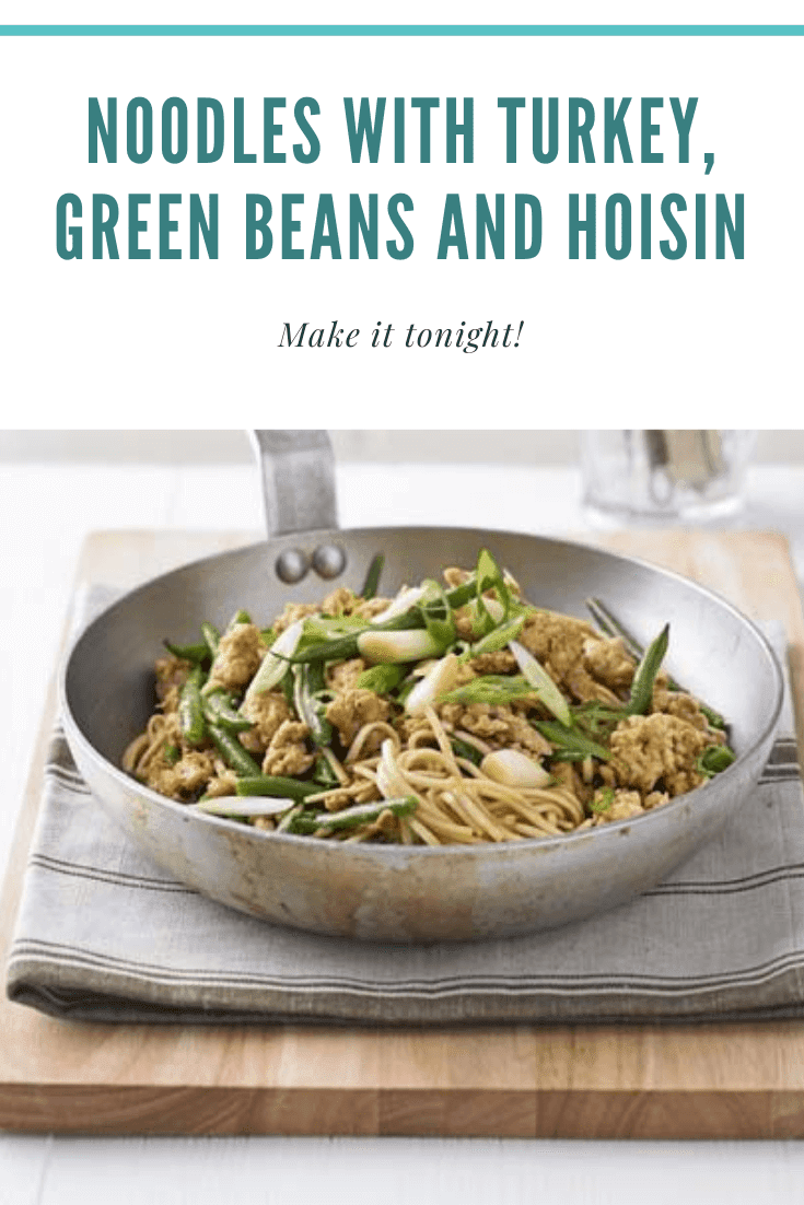 Noodles with turkey, green beans & hoisin