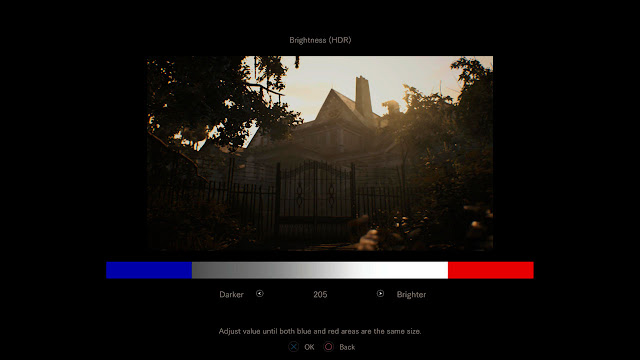 Resident Evil 7 brightness settings