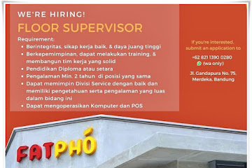 Loker Bandung Floor Supervisor Fatpho 