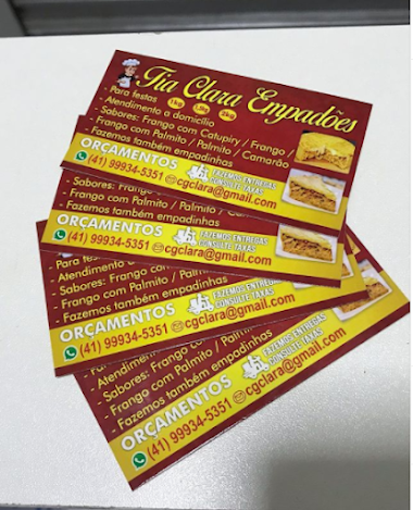 Cartão de Visitas - Tia Clara Empadões