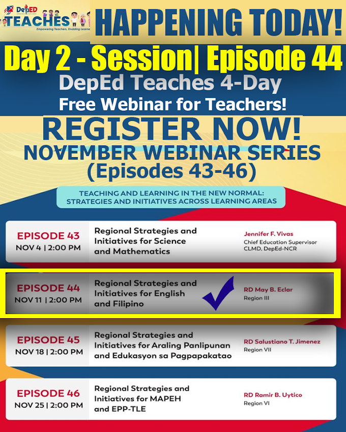 DepEd Teaches Episodes 43-46 | Teaching and Learning in the New Normal: Strategies and Initiatives Across Learning Areas | REGISTER NOW!