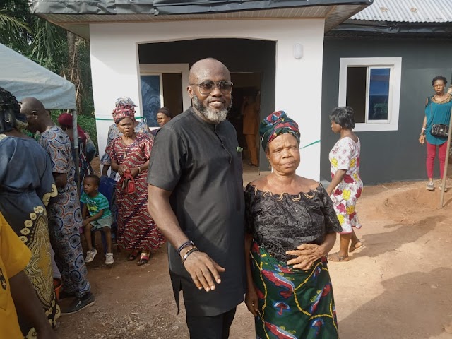 Onyekanma donates two bungalows to indigent widows, as birthday gifts