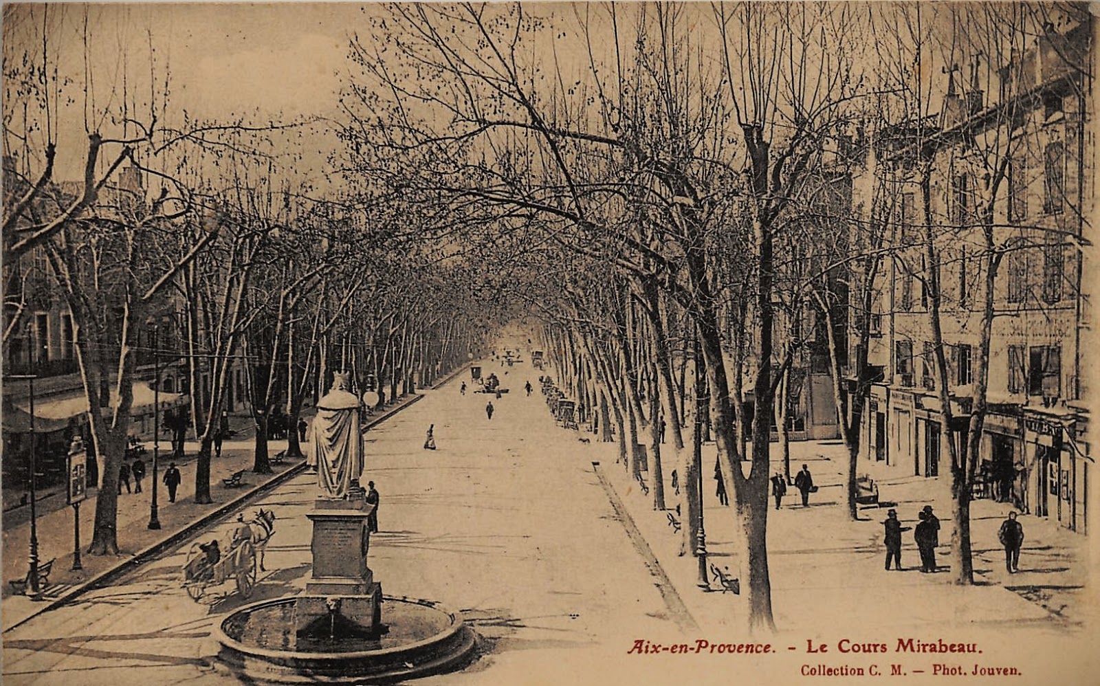 la naissance du Cours Mirabeau..