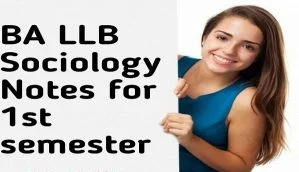 Sociology Notes For BA LLB 1st Year PDF