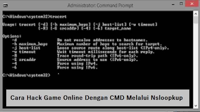 Cara Hack Game Online Dengan CMD