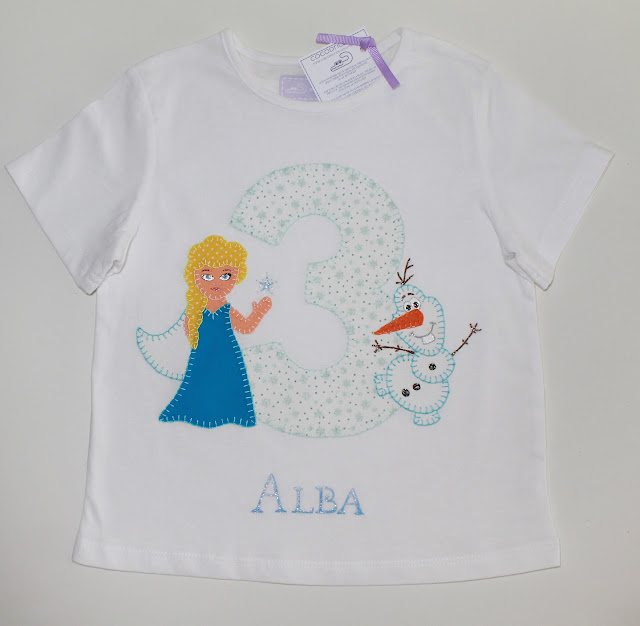 camiseta cumpleaños Frozen Elsa Olaf