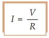 Persamaan Hukum Ohm.