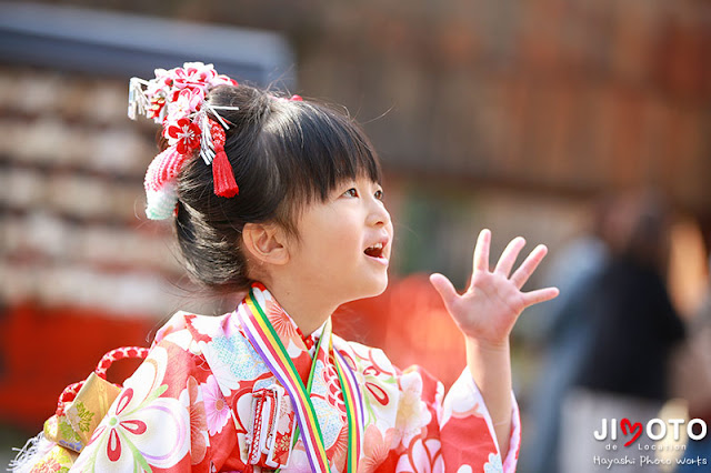 龍田大社での七五三出張撮影