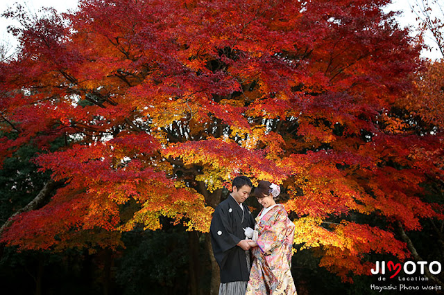 紅葉の奈良で前撮り撮影