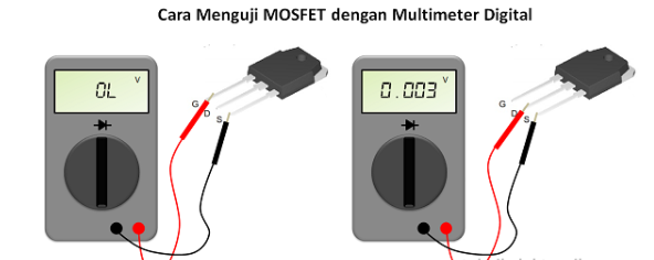 cara menguji MOSFET