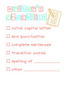 Writer's Checklist