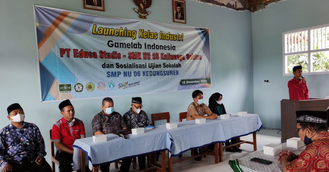 Hadapi Era Industri 4.0, SMK NU 05 Kaliwungu Selatan Launching Kelas Industri Gamelab Indonesia