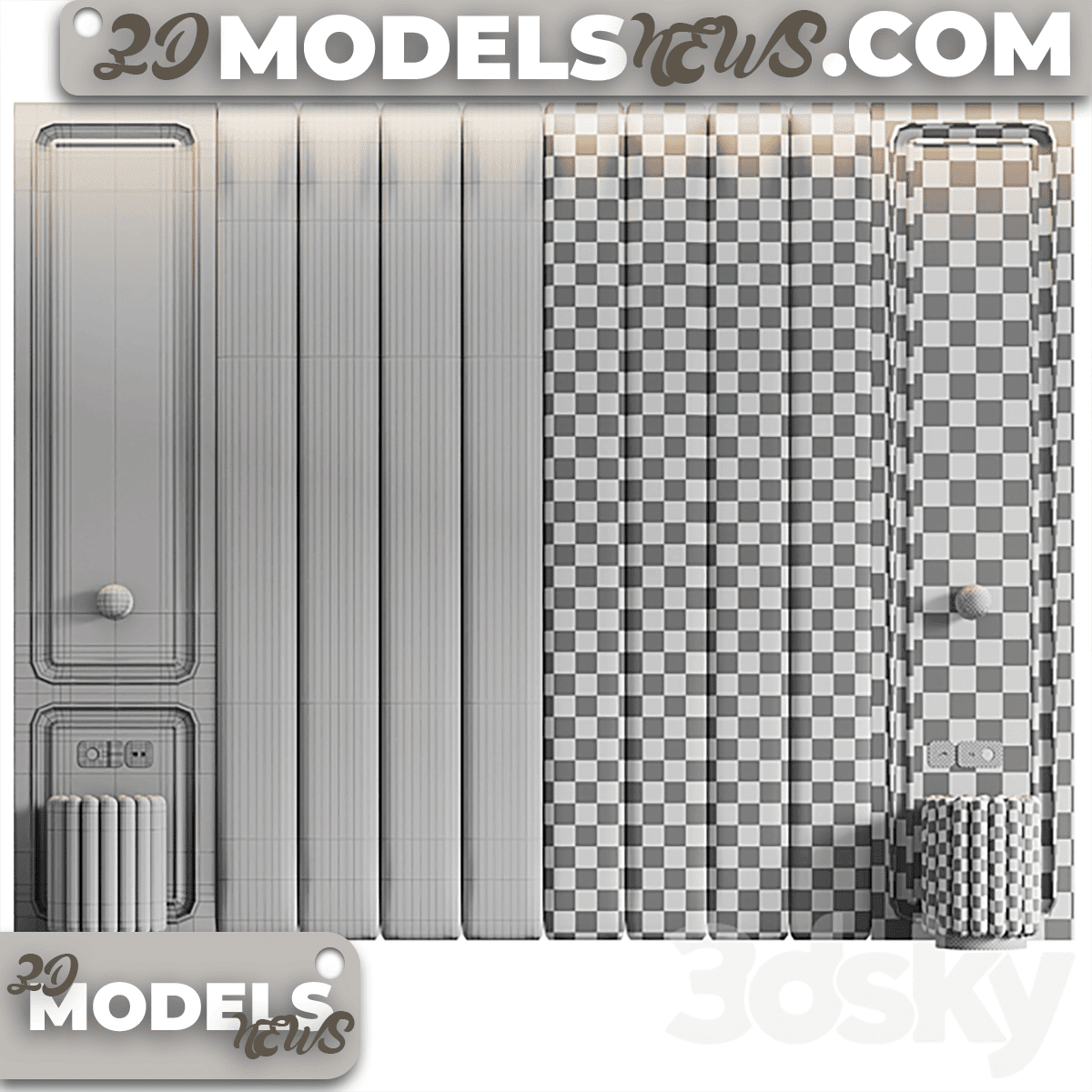 Decorative Objects Model Headboard No8 5