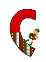 Moldes de letras desde la A hasta la Z de Navidad