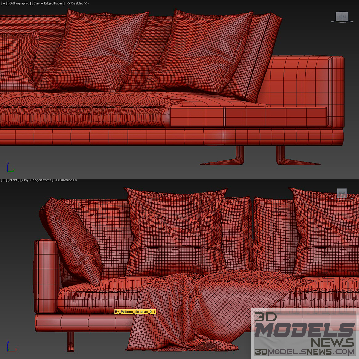 Poliform mondrian sofa model 2