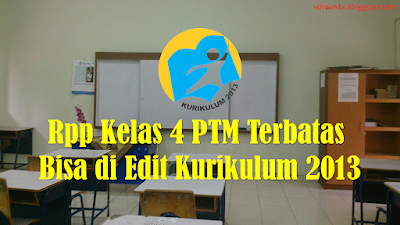 Rpp Kelas 4 PTM Terbatas Bisa di Edit Kurikulum 2013