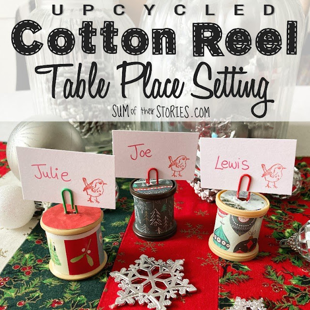 Cotton reel table place setting