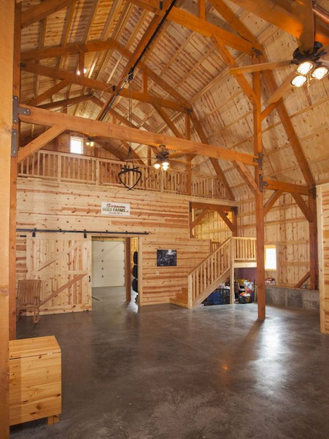 Pole barn designs with loft