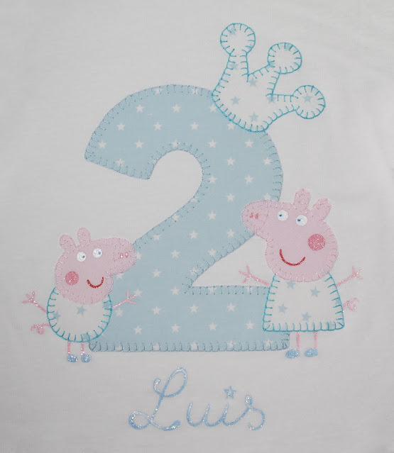 camiseta cumpleaños peppa y george