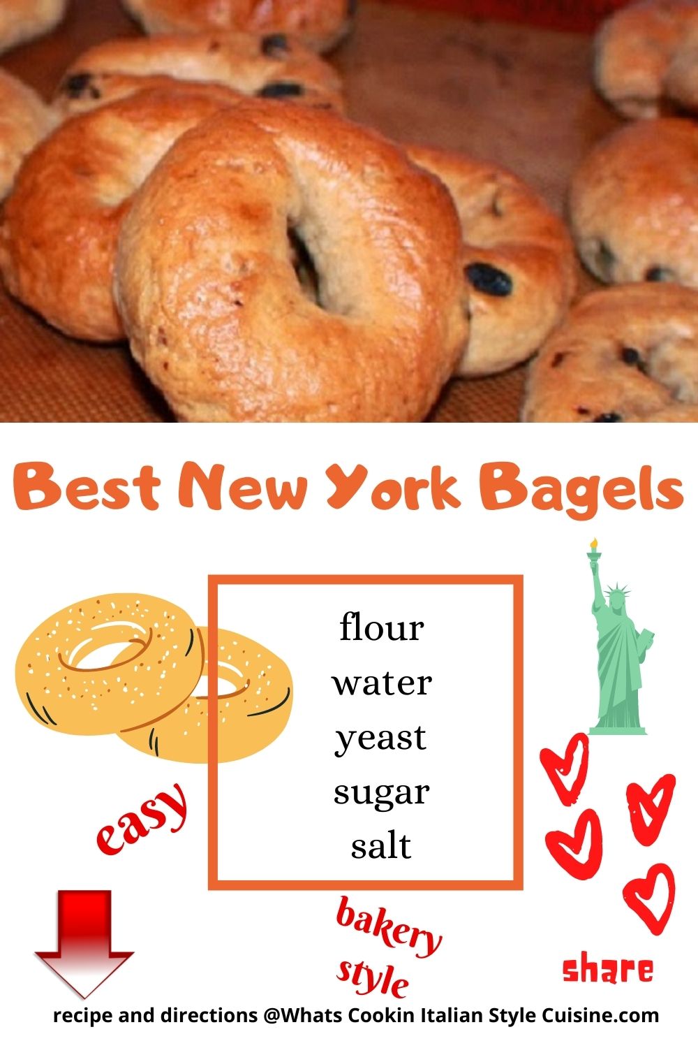 how to make NEW YORK BAGELS pin for later