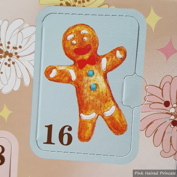 Paul & Joe Makeup Collection 2021 day 16 gingerbread man illustrated door