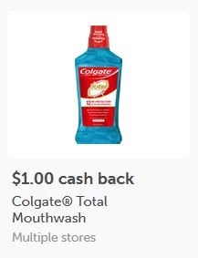 $1.00/1 Colgate Total mouthwash ibotta cash back rebate *HERE*