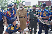 Bupati HM Wardan Saksikan Penyerahan Satwa Liar Tangkapan DPKP Inhil