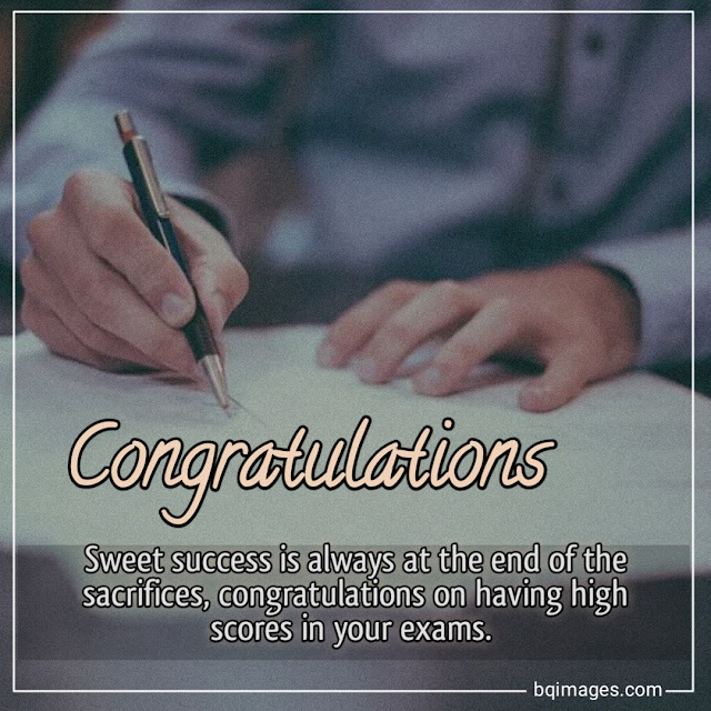 Congratulations Images For Success in Exams
