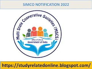 SIMCO NOTIFICATION 2022