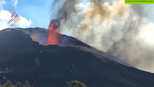 La emisión de dióxido de azufre del penacho volcánico sigue con tendencia descendente