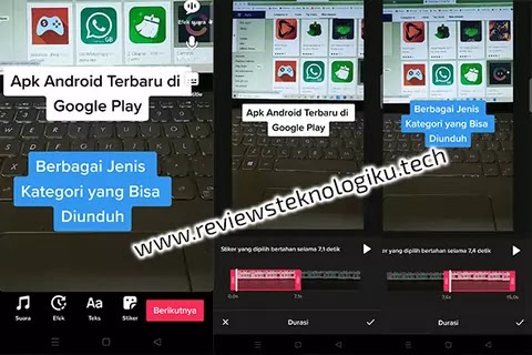 cara membuat tulisan di tiktok bergantian muncul