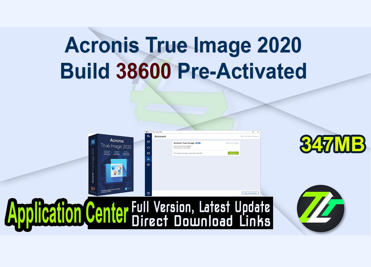 Acronis True Image 2020 Build 38600 Pre-Activated