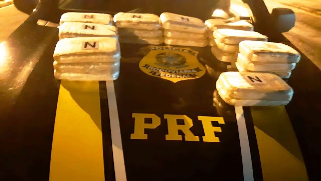 PRF apreende em veículo cocaína avaliada em mais de R$ 3,0 Milhões em Buriti dos Lopes