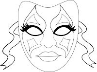 Mask coloring page