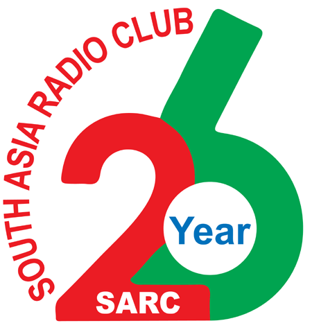 26th Anniversary Logo of South Asia Radio Club (SARC)